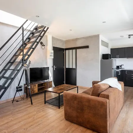 アパート Superbe Loft Industriel - Casa Vostra - Caution 800 Eur & Id Requises - Tram-frontiere ガイヤール