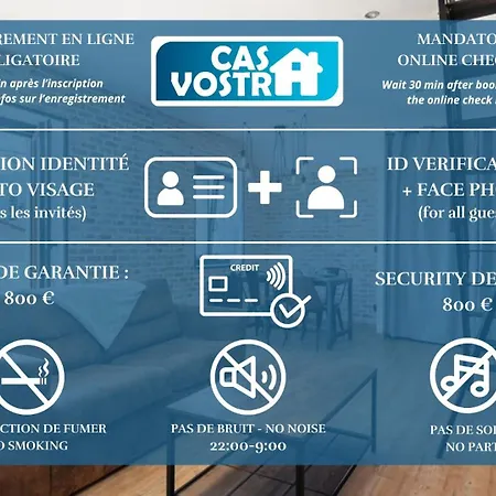 アパート Superbe Loft Industriel - Casa Vostra - Caution 800 Eur & Id Requises - Tram-frontiere ガイヤール